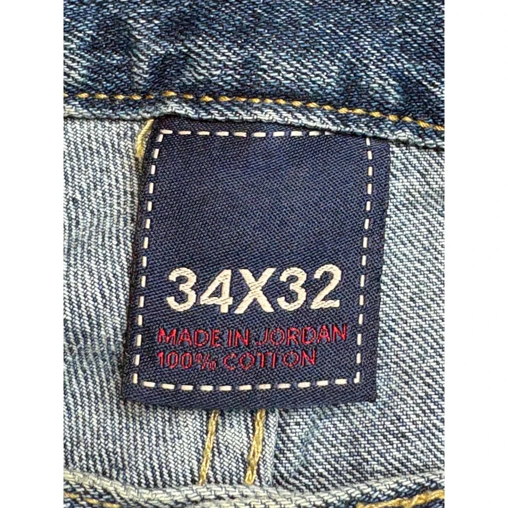 Vintage U.S.‎ Polo Assn Jeans Mens 34x32 Blue Relaxed Baggy Fit Straight Y2K 90s